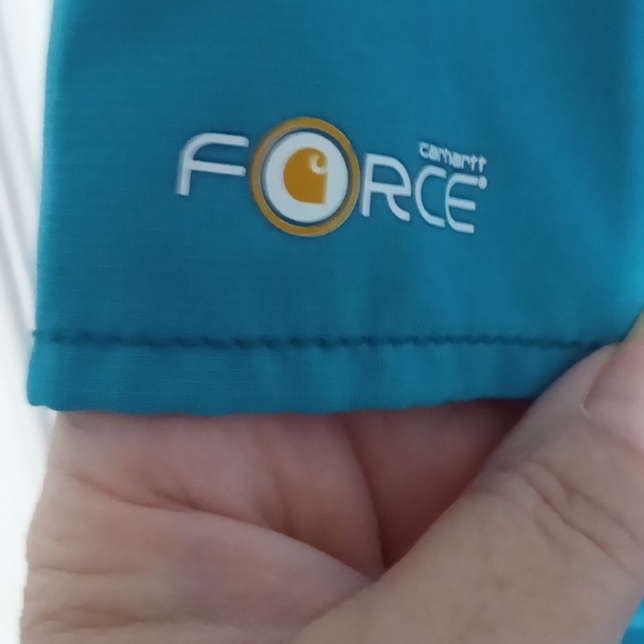 Carhartt Turquoise V-Neck Top - Picture 6 of 6